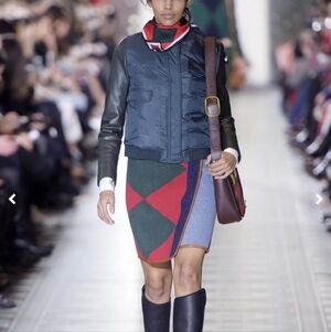 Tory Burch Dark Green Bomber Jacket